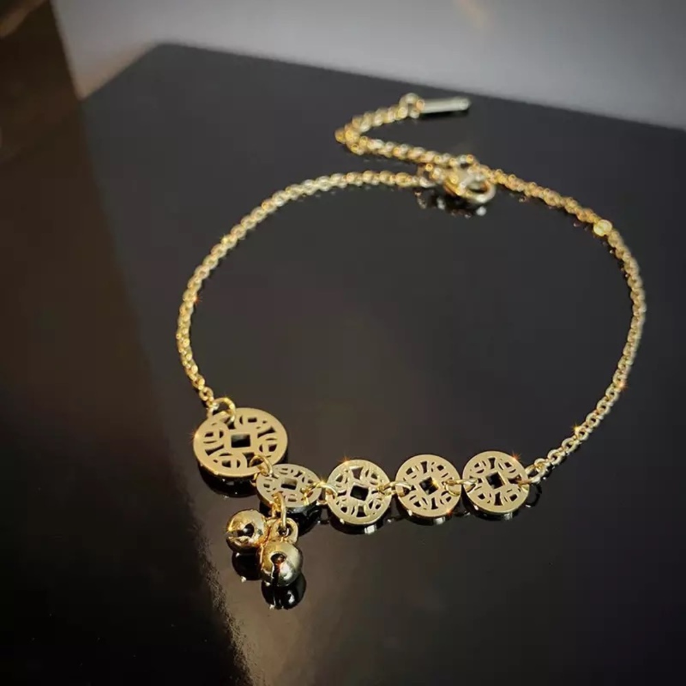 Ankle Coin Bell Pendant